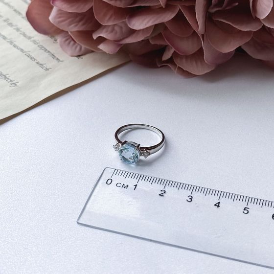 Серебряное кольцо с топазом 2.63ct
