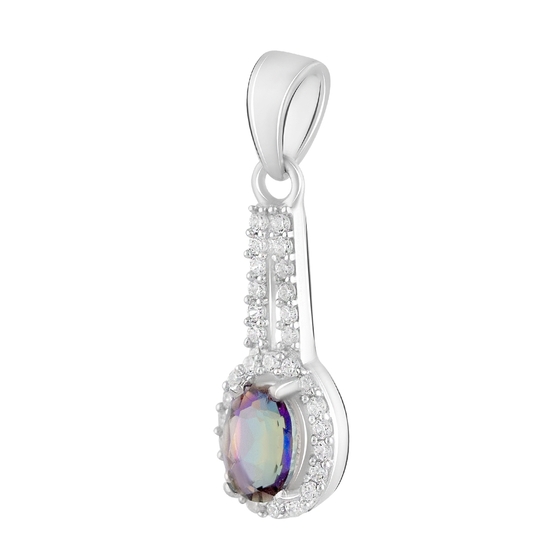 Срібна підвіска з містик топазом 1.33ct