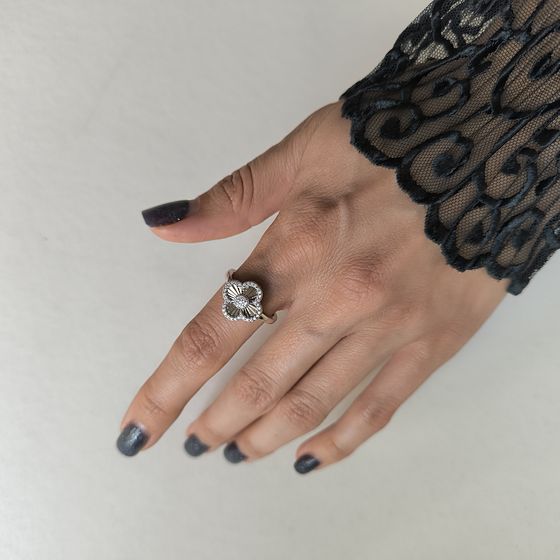 Silver Ring with Fianites