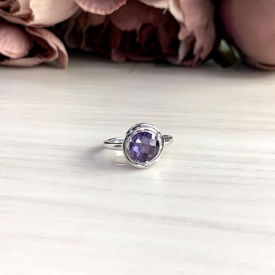 Серебряное кольцо с александритом 2.338ct