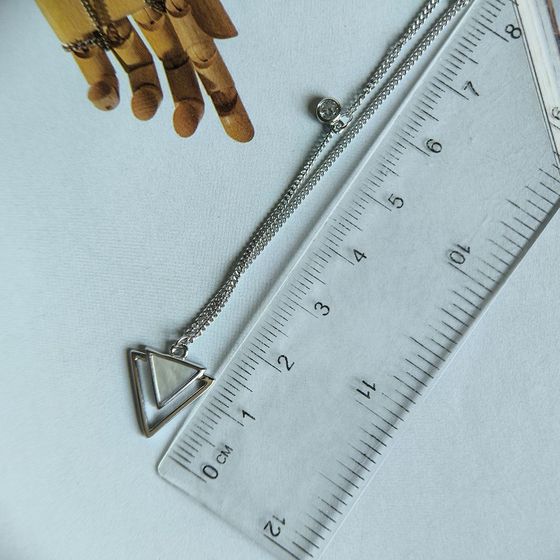 Серебряное колье с перламутром