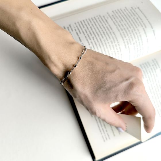 Серебряный браслет без камней