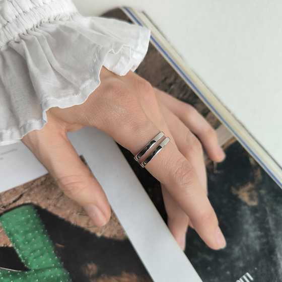 Серебряное кольцо без камней