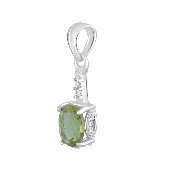 Silver pendant with a 1.87-carat sultanium stone