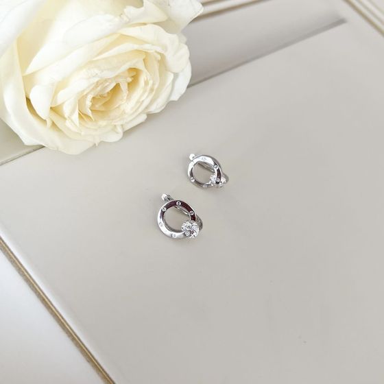 Gold Earrings with 0.6ct Phianites