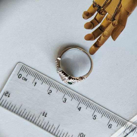 Silver Ring with Fianites