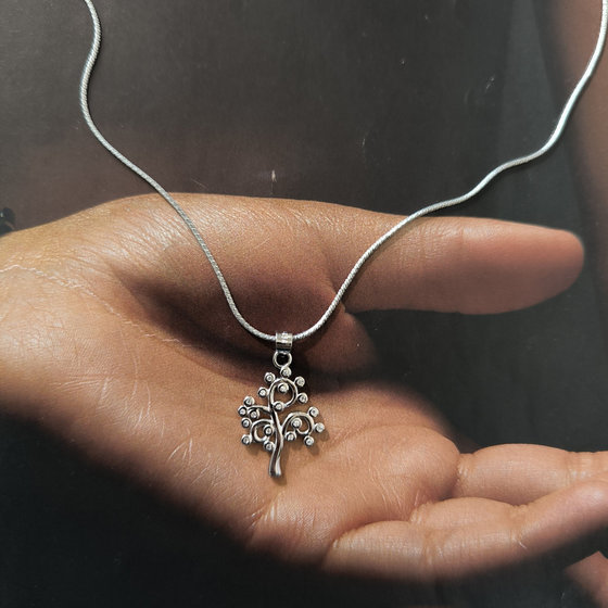 Серебряная подвеска с фианитами