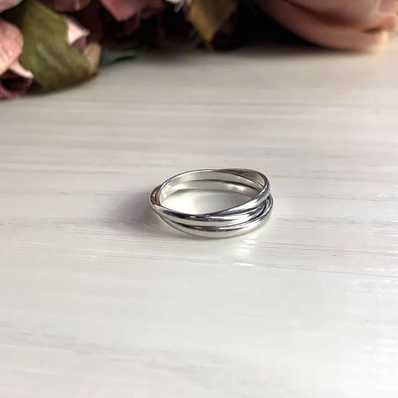 Серебряное кольцо без камней