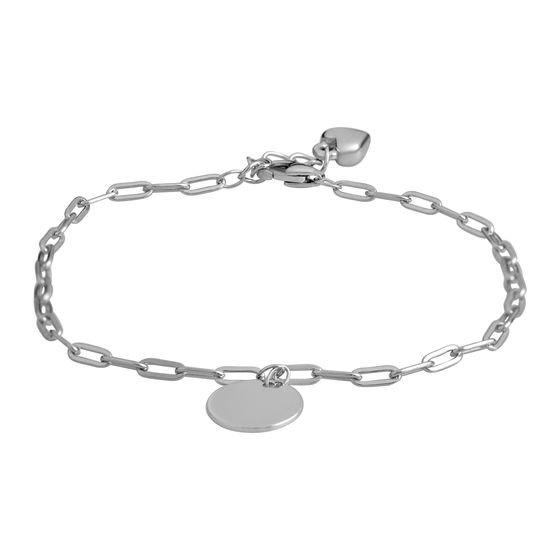 Silver bracelet without stones