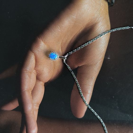 Серебряная подвеска с опалом 0.459ct