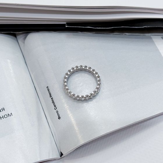 Silver ring without stones