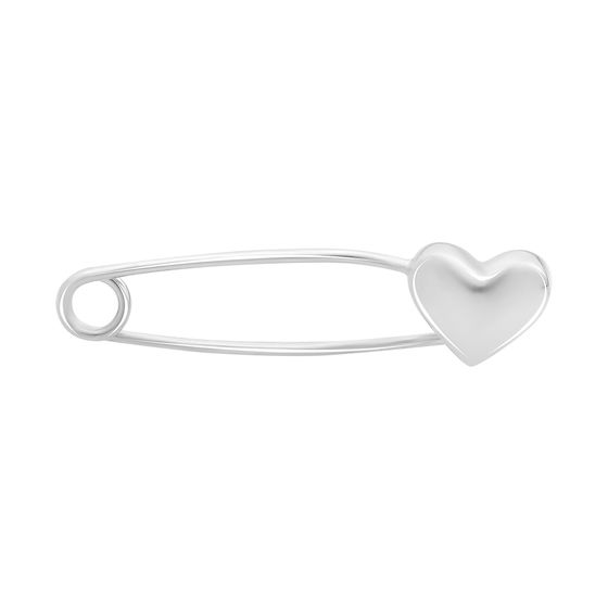Silver brooch without stones
