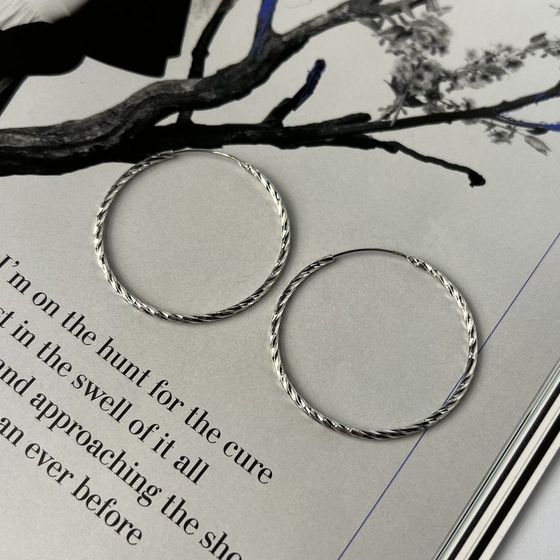 Серебряные серьги без камней