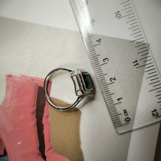 Срібна каблучка з топазом Лондон Блю 3ct