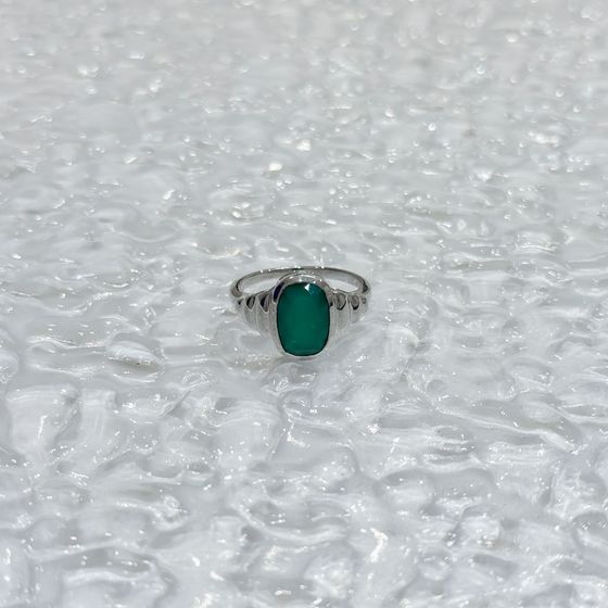 Серебряное кольцо с агатом 3.288ct