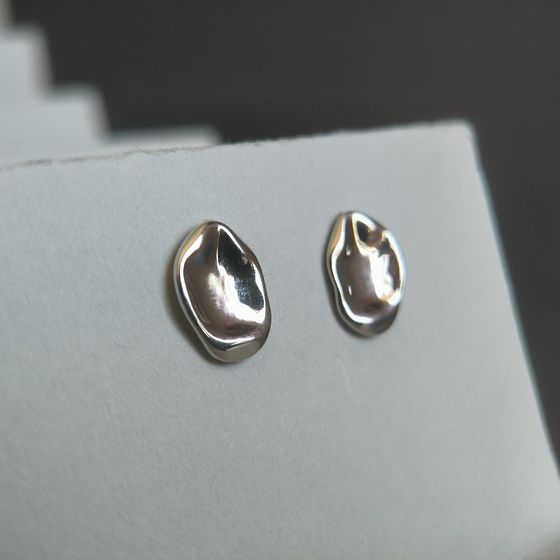 Серебряные серьги без камней