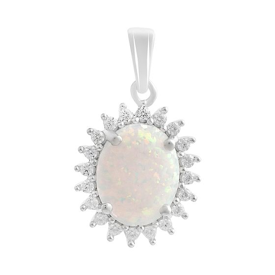 Silver pendant with opal 1.265ct