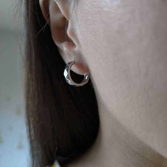 Серебряные серьги без камней