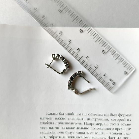 Серебряные серьги с гранатом 3.25ct