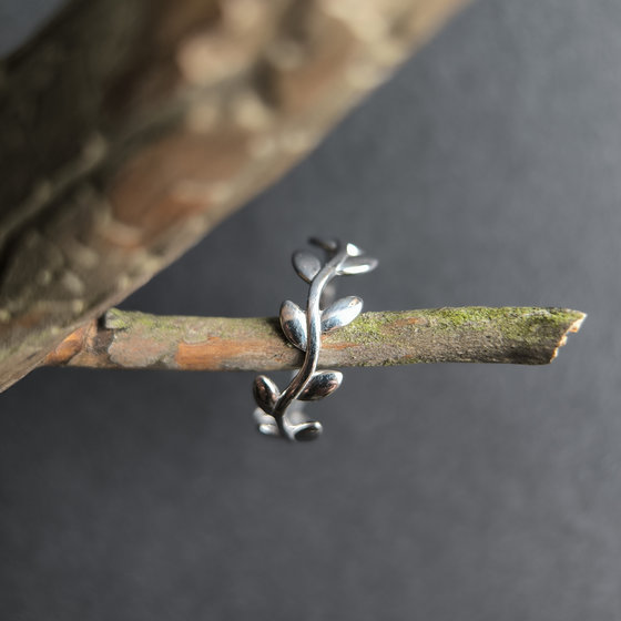 Silver ring without stones
