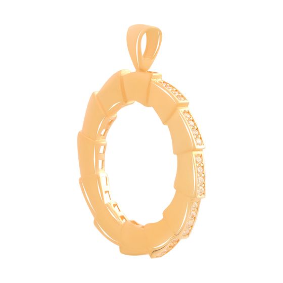 Срібна підвіска з фіанітами 0.48ct