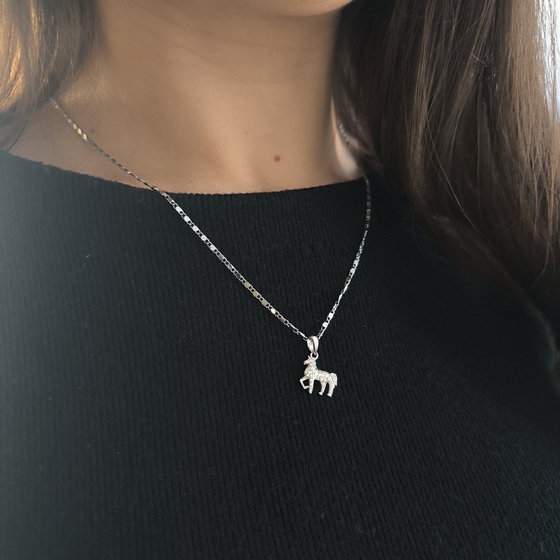 Серебряная подвеска с фианитами