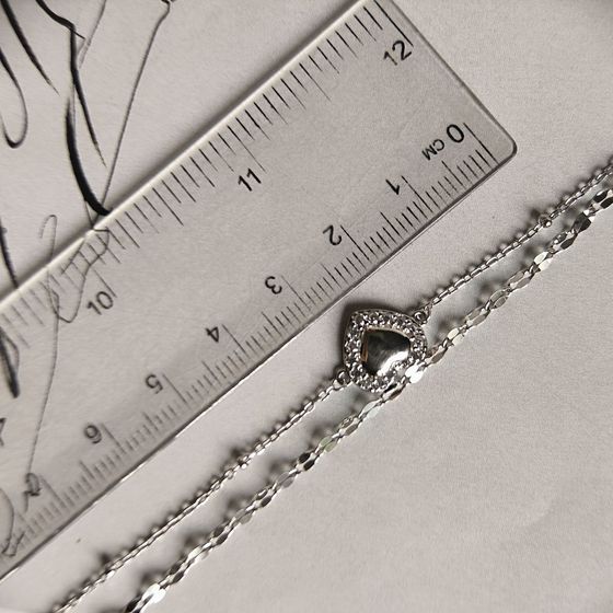 Серебряный браслет с фианитами