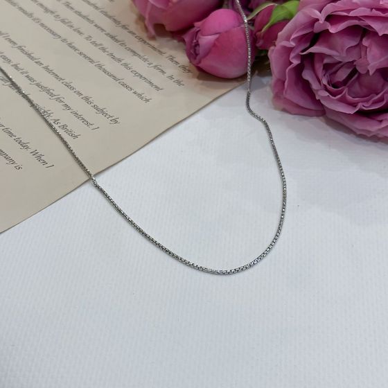 Серебряная цепочка без камней