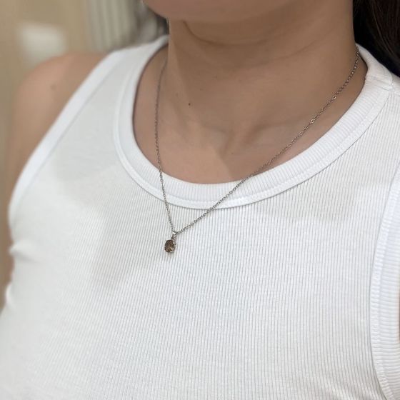 Серебряная подвеска с султанитом