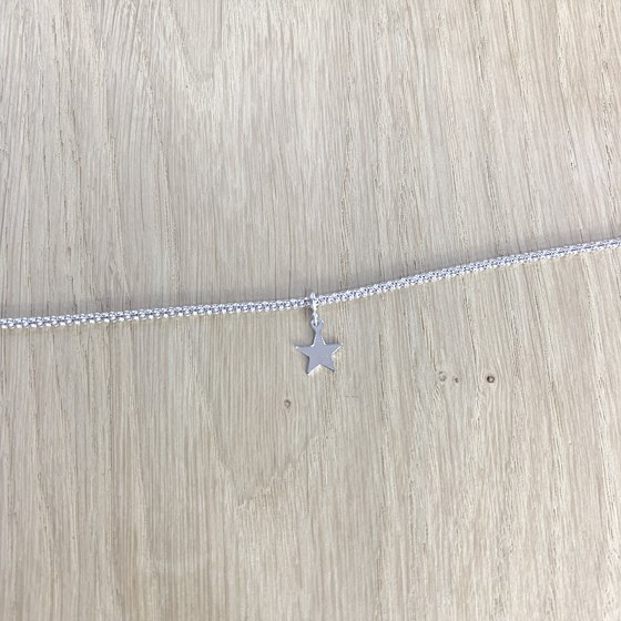 Silver bracelet without stones