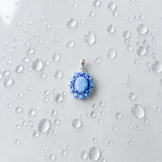 Silver pendant with opal 1.923ct