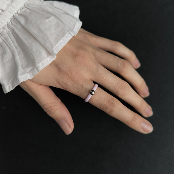 Серебряное кольцо с керамикой