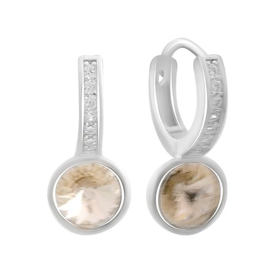 Silver Earrings with Fianites