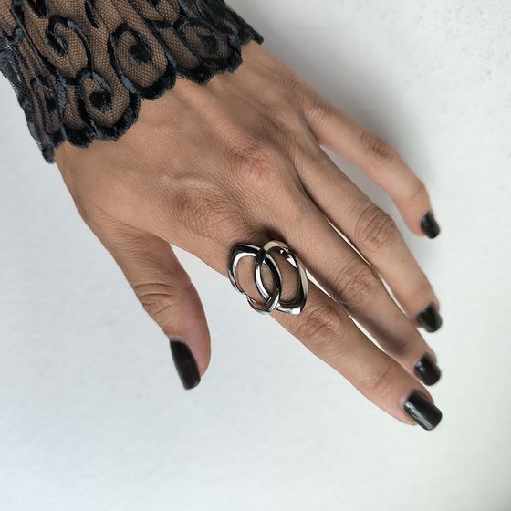 Серебряное кольцо без камней