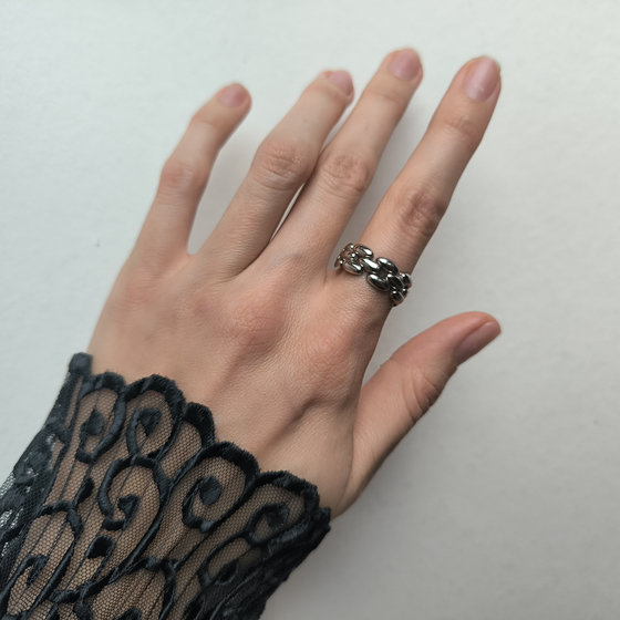 Серебряное кольцо без камней