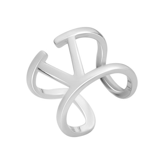 Silver ring without stones