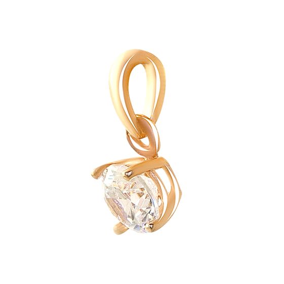 Серебряная подвеска с фианитами 0.04ct