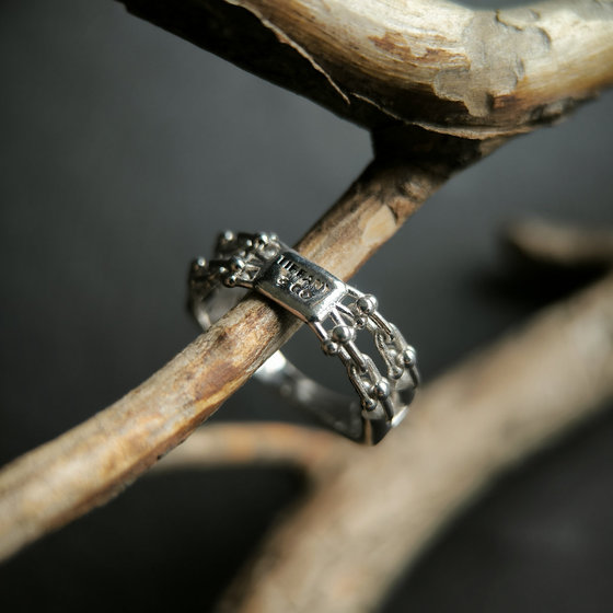 Silver ring without stones