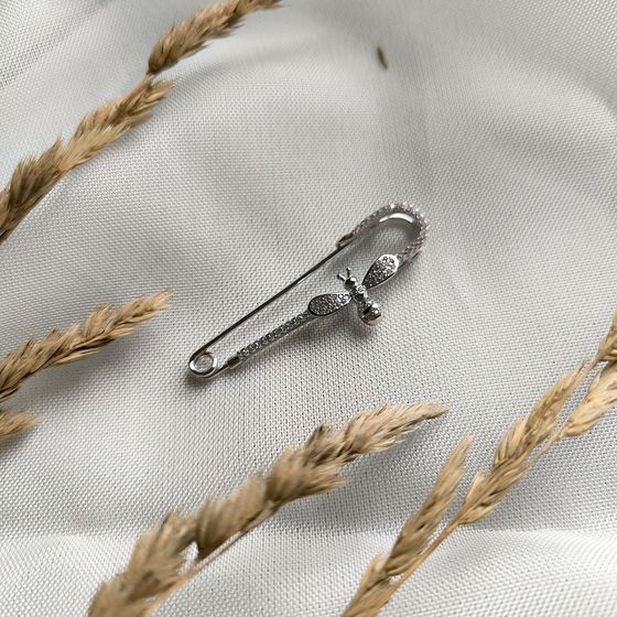 Серебряная подвеска с фианитами