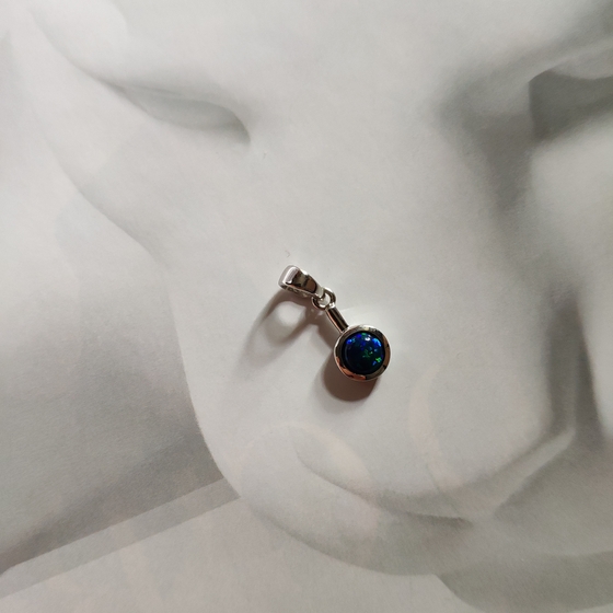 Серебряная подвеска с опалом 0.3ct