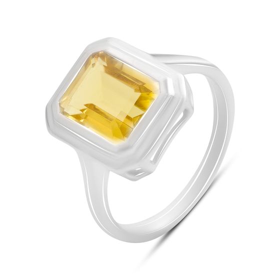 Срібна каблучка з цитрином nano 3.138ct
