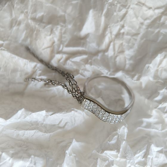 Silver Ring with Fianites