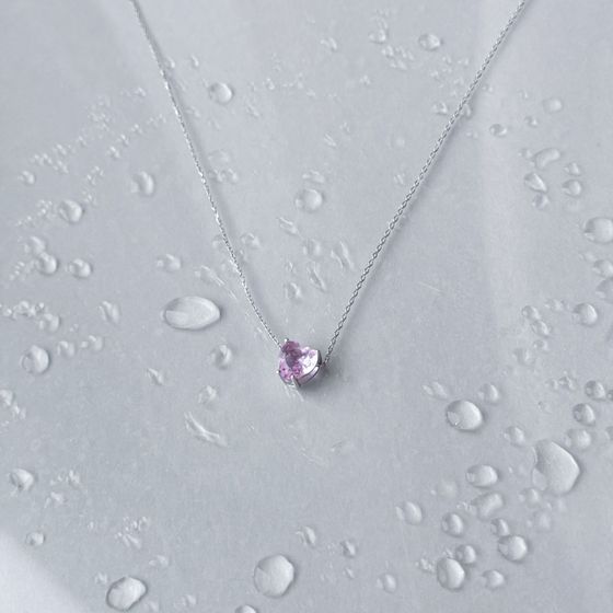 Серебряное колье с фианитами