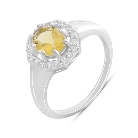 Срібна каблучка з цитрином nano 1.538ct