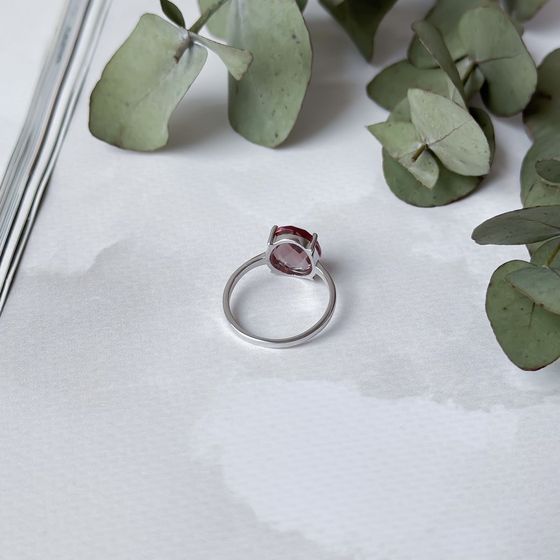Серебряное кольцо с султанитом 4.235ct