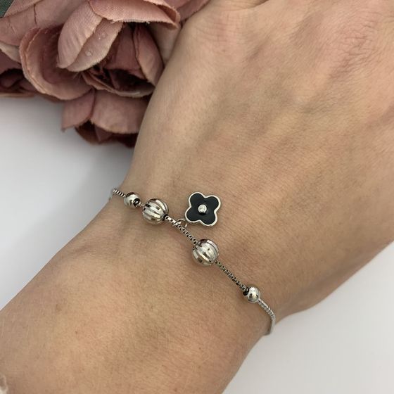 Серебряный браслет с емаллю