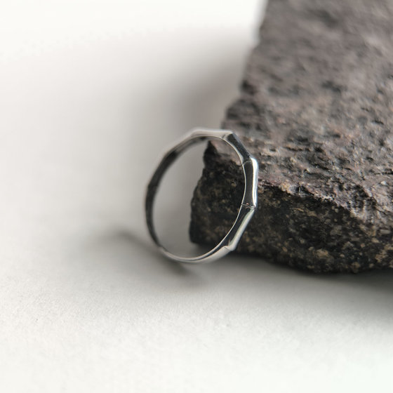 Silver ring without stones