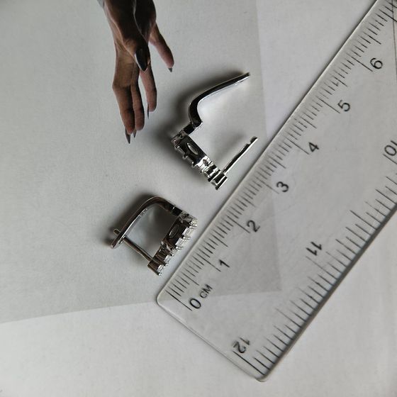 Silver Earrings with Fianites