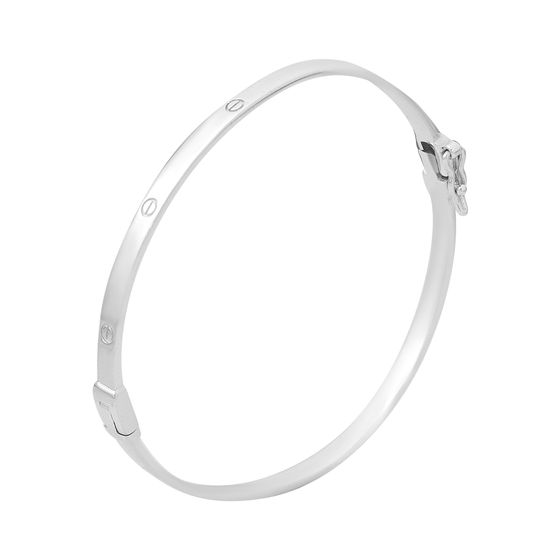 Silver bracelet without stones