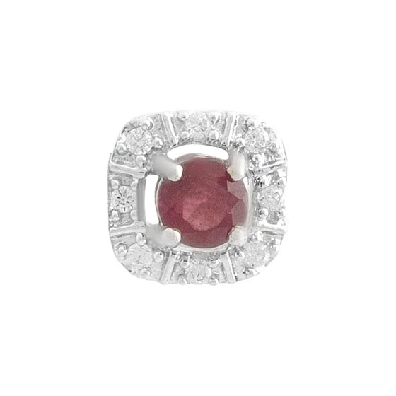 Срібна підвіска з рубіном 0.525ct